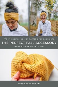 the perfect fall accessory made with dk weight yarn