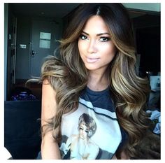 Contrast Jessica Burciaga Hair, Jessica Burciaga, Hair Do, Long Brown Hair, Rhinestone Hair, Hair Color And Cut, Love Hair