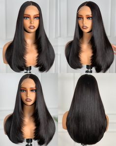 Layered virgin Cambodian unprocessed  bone straight Human hair in  4x4 transparent lace closure  wig. 20inches  Video taking without filter or oil applied or any straightening at all.  None or minimal straightening is required 👌 200g of super double drawn quality plus 50g closure  Ready to ship Hair can be bleached and coloured as ease LACE PLUCKED AND KNOT BLEACHED ON REQUEST WIDER ADJUSTABLE ELASTIC BAND   Full density exactly as the video  Medium sided cap This is a luxurious quality 👌  Lon Wigs Videos, 20 Inch Wig, Straight Layered Hair, Double Drawn Hair, Healthy Hair Tips, Lace Closure Wig, Closure Wig, Human Hair Wig, Good Hair Day