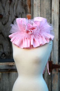 Cotton Gauze Fabric, Statement Collar, Bare Shoulders, Pink Tulle, Gauze Fabric, Summer Evening, Pink Cotton, Infinity Scarf, Convertible