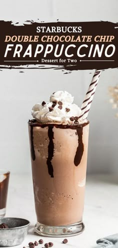 Starbucks Double Chocolate Chip Frappuccino, drinks for two Starbucks Double Chocolate Chip Frappuccino Recipe, How To Make A Double Chocolaty Chip Creme Frappe, Starbucks Recipes Frappuccino Homemade, Starbucks Chocolate Frappuccino Recipe, Easy Frappuccino Recipe At Home, Hot Chocolate Frappuccino, Copycat Coffee Drinks, How To Make A Chocolate Frappe