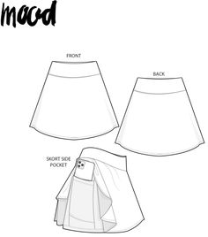 The Arbor Skort - Free Sewing Pattern Garter Pattern Sewing, Classy Dress Sewing Pattern, Play Suit Pattern, Free Mini Skirt Sewing Pattern, Cute Free Sewing Patterns, Cosplay Sewing Patterns Free, Free Sewing Patterns Tops, Boho Sewing Patterns, Mood Sewing Patterns