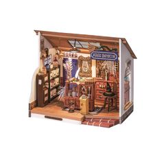 a doll house with furniture and accessories in it