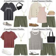 Styling one of my favorite shorts! The olive green linen short. My personal favorite is from @oldnavy! I have 9 looks all together. So many options for your weeks ahead! . Comment SHOP below to receive a DM with the link to shop this post on my LTK ⬇ https://liketk.it/4JTyE . . . . . . . . . . . . . . . #oldnavy #outfitstocopy #shoppingmycloset #shoppingmywardrobe #outfitrepeater #intentionalshopping #intentionalstyle #styleover30 #fashionover30 #oldnavyoutfits #oldnavystyle #momstyle #outf... What To Wear With Green Shorts, How To Style Green Shorts, Green Linen Shorts Outfit, Olive Shorts Outfit, Linen Shorts Outfit, Old Navy Outfits, Olive Shorts, Plus Size Fashion Tips