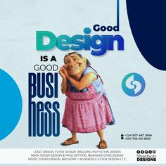 an advertisement for a business that is designed to look like the character despicign