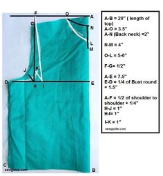 the measurements for an apron are shown