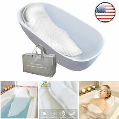 an inflatable bathtub with the cover open and it's contents laid out