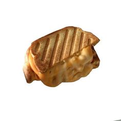 a grilled cheese sandwich is flying through the air