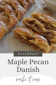 an image of maple pecan danish made at home