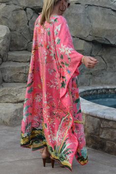 Couture, Kimonos, Eco Club, Moda Kimono, Boho Caftan, Silk Caftan, Dressing Gown Robe, Boho Dresses Long, Kaftan Style