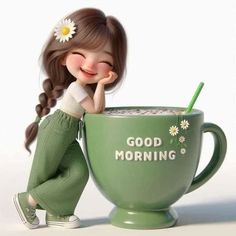 Disney Character Drawing, Morning Coffee Images, Good Morning Flowers Pictures, Good Morning Beautiful Images, Cute Good Morning Quotes, Good Morning Cards, Beautiful Art Pictures, Enjoy The Little Things