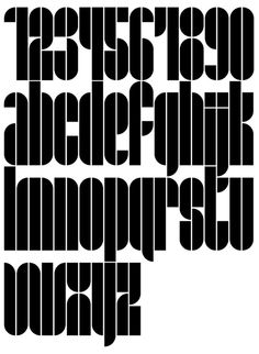 the letters are black and white in this type of typogramic font, which is