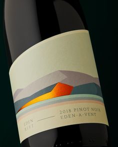 a bottle of wine with a label on it