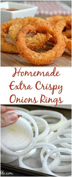 homemade extra crispy onion rings are the perfect appetizer for your next meal