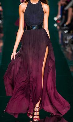 Elie Saab - stunning as ever! Sukienki Maksi, Elie Saab Fall, 파티 드레스, فستان سهرة, Dress Purple, Gorgeous Gowns, Hippie Chic, Sleeveless Maxi Dress