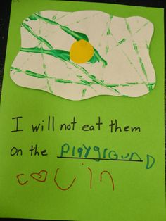 a piece of paper that has been made to say i will not eat them on the playground court