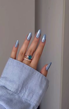 This Year, Nail Polish, Nails, Ring, Blue