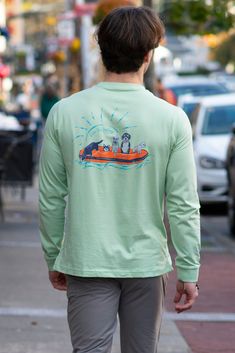 Animal lovers!!! We now have the perfect shirt for you! Saltwater's Long Sleeve Tee featuring our "Waterdogs" design. Each one of these precious pups are part of the Saltwater Family and we wanted to share our love for them with you! Perfect for vacations, beach days, bay, pool, boating, fishing, surfing, and more! 100% Premium Peruvian cotton Unisex -- perfect for everyone. "True-to-size" fit. Made in Peru Preshrunk Stay Salty, Island Life Style, Beach Days, Animal Lovers, Father And Son, Perfect Shirt, Boating, Beach Day, Long Sleeve Tee