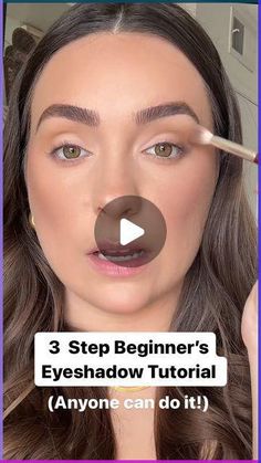 3 Colour Eyeshadow, Applying Eyeshadow Step By Step, How Makeup Step By Step, Ombre Eyeshadow Tutorial, Neutral Eye Shadowing Tutorial, Make Up Step By Step Eyes, Neutral Wedding Eye Makeup, Beginners Make Up Tutorials Step By Step, How To Use Eyeshadow Brushes