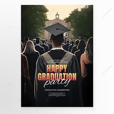 campus graduation ceremony site student figures back view graduation season propaganda poster Graduate Poster, Media Poster, Independance Day, Propaganda Poster