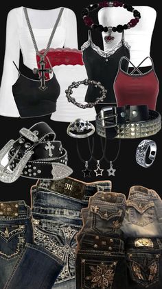 2000s Goth Fashion, Outfit Inso, Outfits 2000s, Cute Everyday Outfits