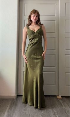 Olive Green Prom Dresses, Green Prom Dresses Long, Olive Green Prom Dress, Green Prom Dress Long, Green Prom Dresses, Dresses Long Formal, Prom Dress Inspo, Green Prom, Long Formal Dress