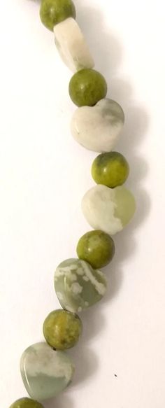 Heart Shape Feldspar & Olive Green Round Jade Beaded Necklace Silver Tone Clasp | eBay Jade Bead Necklace, Sterling Silver Charm Bracelet, Amethyst Quartz, Jade Beads, Green Jade, Jade Green, Necklace Silver, Heart Shape, Silver Necklaces