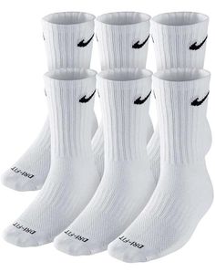 Nike socks Unisex 6 Pairs Size L. Condition is New with tags. Shipped with USPS Ground Advantage. Batman Game, White Nike Socks, Dri Fit Socks, Nike Crew Socks, Dri Fit Nike, Nike Socks, Xmas List, White Socks, Athletic Socks