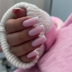 French Manicure Nails, Basic Nails, Casual Nails, Blush Nails, Pink Acrylic Nails, Luxury Nails, Fire Nails