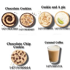 the different types of cookies and pies are shown in this chart, which shows how they