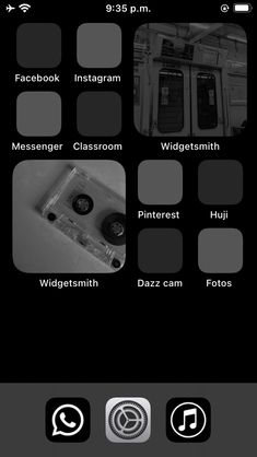 an iphone screen with several different pictures and text on the bottom right corner, including two buttons