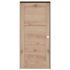 a wooden door on a white background