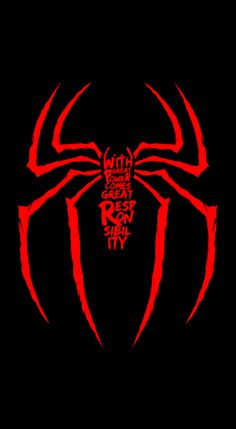 a red spider - man logo on black with the words, you can't even be