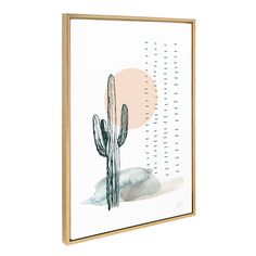 a painting with a cactus on it