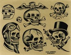 skull and crossbones tattoo designs