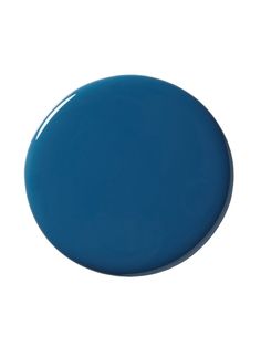 a blue round object is shown against a white background, it appears to be an oval shape