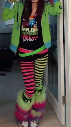 Rave Scene Outfits, Scene Core Fashion, Hot Pink Scene Outfit, 2010 Scene Fashion, Scene Outfits Colorful, Scene Clothing Ideas, Scene Emo Clothes, Scene Inspo Outfit, Scene Girls Outfits