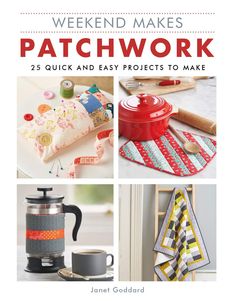 the cover of weekend makes patchwork, featuring quilts and easy projects to make