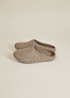 Women's Classic Sole Low Back Wool Slippers | Available on Made Trade | Your one-stop shop for ethically made and sustainably sourced goods. Felted Wool Slippers, Handwritten Gifts, Wall Decor Storage, Wool Slippers, Vegan Gifts, Quick Gifts, Cozy Gift, Backpack Travel Bag, House Shoes