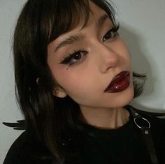 Alt Makeup, Image Swag, Lipstick Gloss, Edgy Makeup, Goth Makeup, Dark Makeup