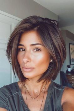 Hairstyles Model, Model Hairstyle, Rambut Brunette, Popular Short Hairstyles, Styles Braids, Bridal Hairstyles, Great Hair, Layered Haircuts