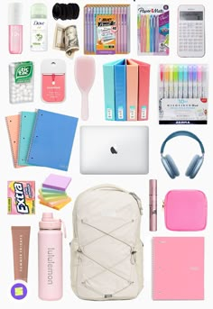 High School Essentials, Middle School Essentials, School Emergency Kit, School Backpack Essentials, Middle School Survival, Pretty School Supplies, Holiday Skirt, High School Organization