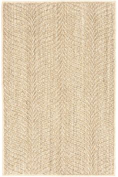 an area rug made out of jute and woven in neutral colors on a white background