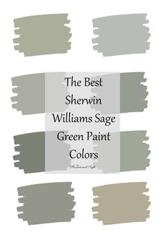 the best sherylin williams sage green paint colors for walls and floors, with different shades