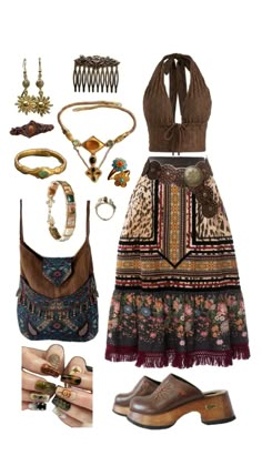 Boho Luxe, Bohemian Hippie, Hippie Outfits, Hippie Bohemian, Hippie Style, Fashion Clothes, Bohemian Style, Stylish Outfits, Hippie Boho