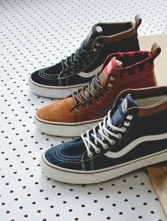 Vans Winter Shoes, Winter Vans, Vans Boots, Skateboard Style, Tenis Vans, Vans Sk8 Hi, Sk8 Hi, Vans High Top Sneaker