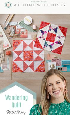 Save this Free and Easy Woodland "Wandering Quilt" Tutorial by Misty! Learn how to craft your own stunning Wandering Quilt designed by Stephanie Organes. Misty Doan Tutorials, Msqc Tutorials, Missouri Star Quilt Tutorials, Free Quilt Tutorials, Picnic Quilt, Patriotic Fabric