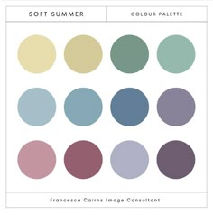 the color palette for soft summer