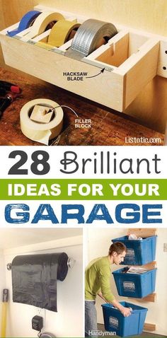 Officine In Garage, Garage Organization Ideas, Garage Organization Tips, Garage Organize, Garage Shed, Diy Garage Storage