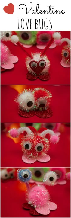 valentine's day crafts for kids to make with yarn and pom poms